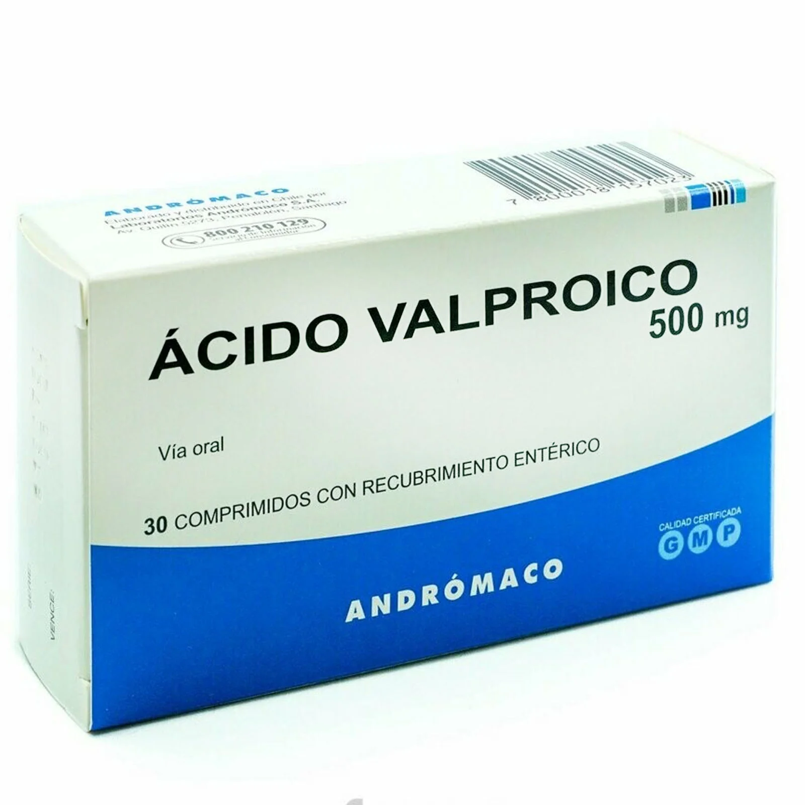 Acido Valproico 500 mg x 30 comprimidos