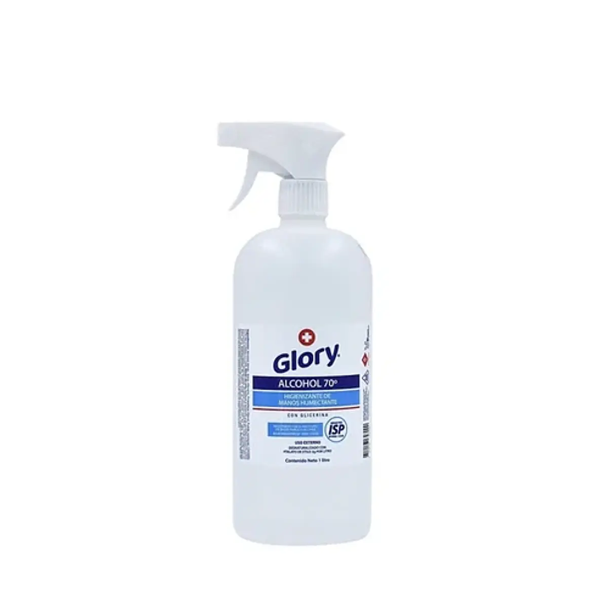 ALCOHOL AL 70% 1 LITRO CON GATILLO GLORY