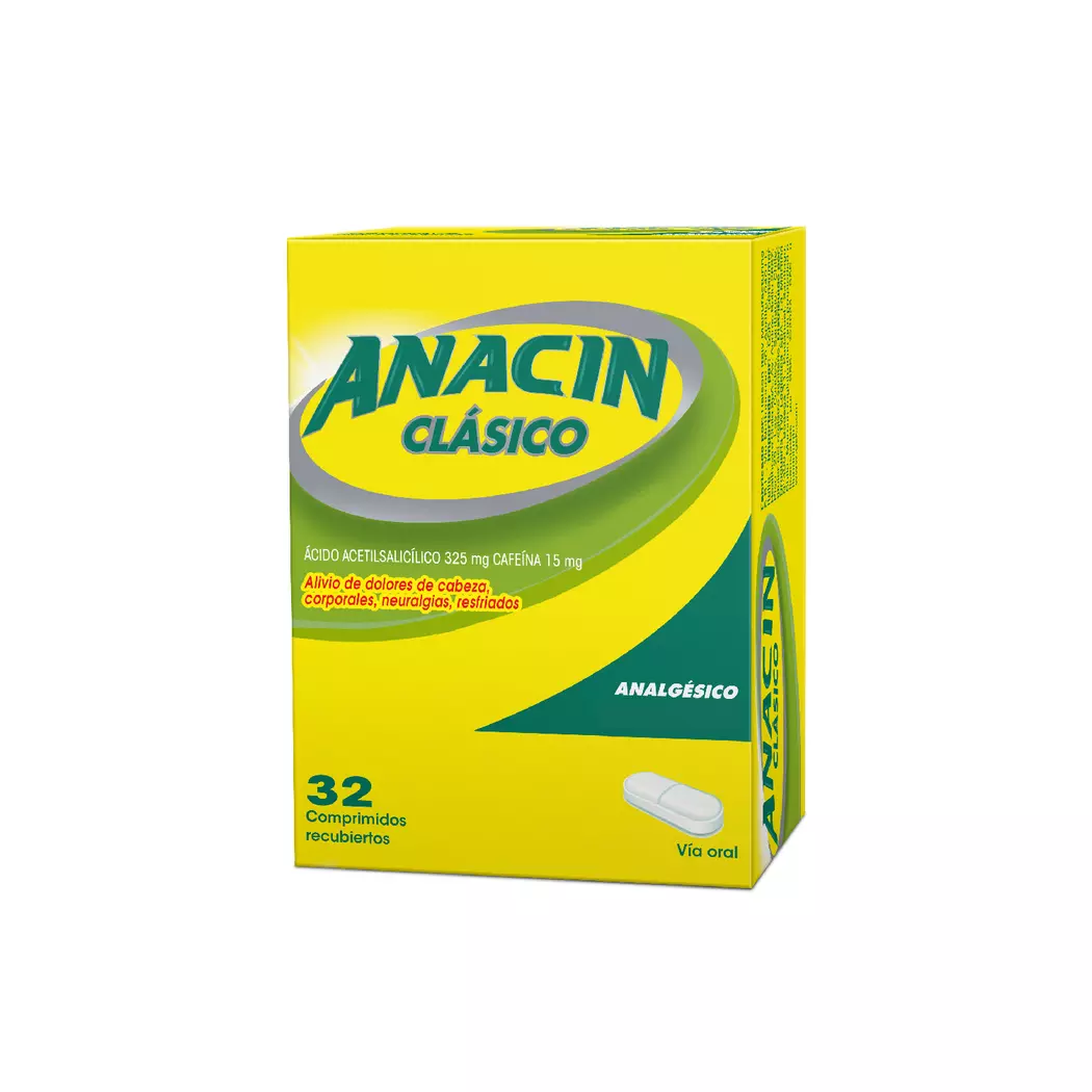 Anacin Clasico 32 Comprimidos.