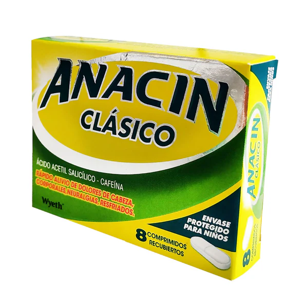 Anacin Clásico 8 Comprimidos.