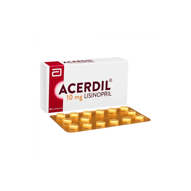 Acerdil 10mg 30 Comprimidos (Lisinopril) 