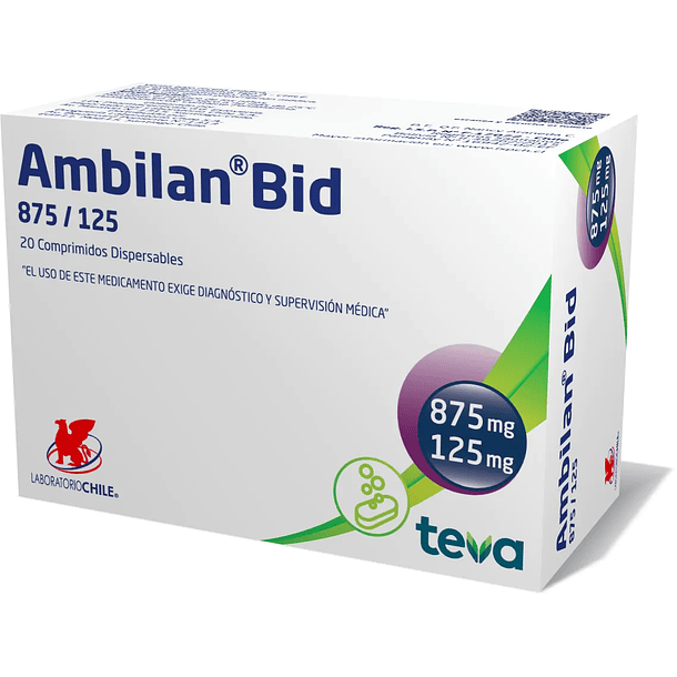 Ambilan Bid 875/125 x 20 Comprimidos Dispersables  