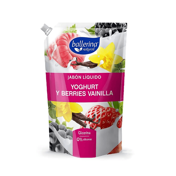 Ballerina Yogurth Berries Vainilla 900Ml 