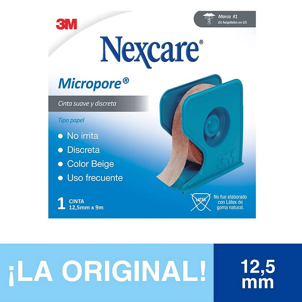 Cinta Microporosa Nexcare 12 Mm X 9.1M 