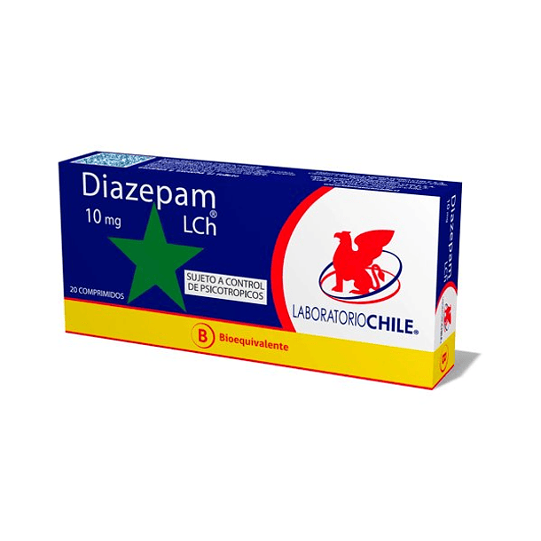 Diazepam 10 mg  x 20 Comprimidos 