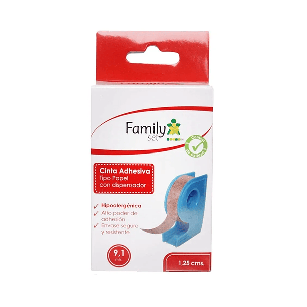 Family Set Cinta Adhesiva Papel 1.25 Cm Color Piel 