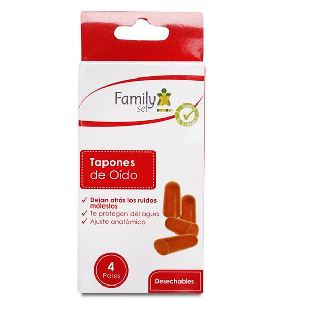 Family Set Tapones De Oido +Estuche 