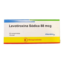 CENABAST-Levotiroxina Sódica 88 mcg x 50 comprimidos