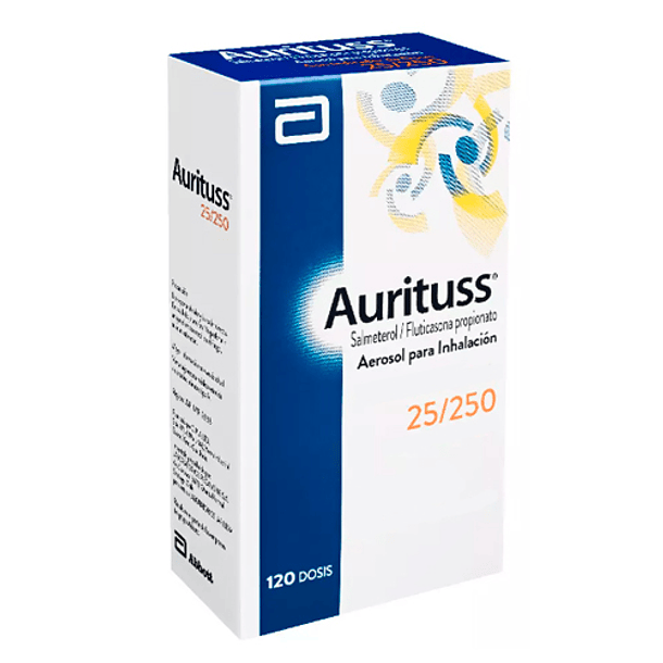 CENABAST- Aurituss 25/250 mcg Aerosol para Inhalación x 120 Dosis 