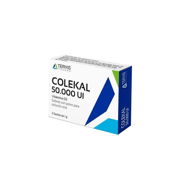 CENABAST- Colekal Vitamina D3 50.000 UI X 2 Sobres 