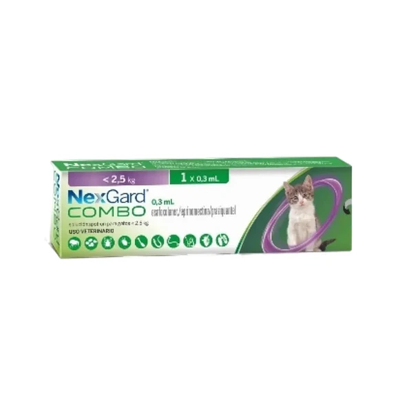 Nexgard Combo Cat Sol Top 0,8-2,5 kg x 0,3 ml 
