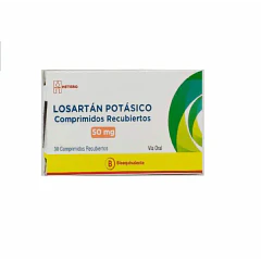Losartan Potasico Com Recubiertos 50 mg x 30