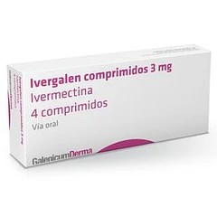 Ivergalen 3mg x 4 Comprimidos
