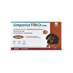 Simparica Trio Caramelo Tab 5.1-10 kg x 1