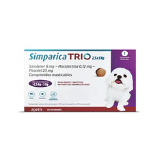 Simparica Trio Purple Tab 2.6-5kg x 1