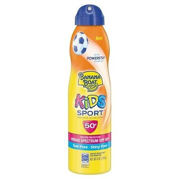 Banana Boat Kids Spray Sport Protector Solar FPS50 sin Lagrimas 170g 