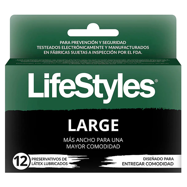 Lifestyles Large 12 Preservativos 