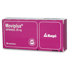Moviplus 25 mg x 30 Comprimidos