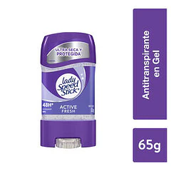 Lady Speed Stick Active Fresh x Desodorante Gel 65gr