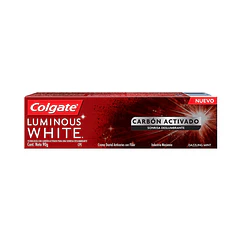 Colgate Luminous White Carbón Activado x 90gr Pasta Dental