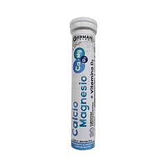 Calcio + Magnesio + Vitamina D3 Tabletas Efervescentes x 20
