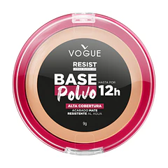 Loreal Vogue Base Polvo Resist Alta Cobertura Mate Larga Duracion Natural 9gr