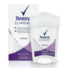 Rexona Clinical Desodorante Femenino Extra Dry Crema en Barra 48 g