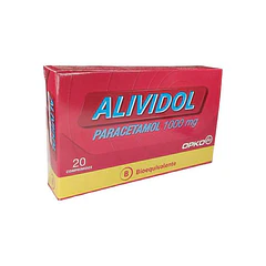 Alividol 1 gr x 20 Comprimidos (Paracetamol)