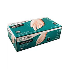 Guantes Tresor Latex con Polvo x 100 Unidades
