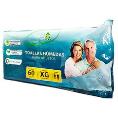 Toallas Humedas para Adulto Talla Xg x 60 Unidades. (Family Set)