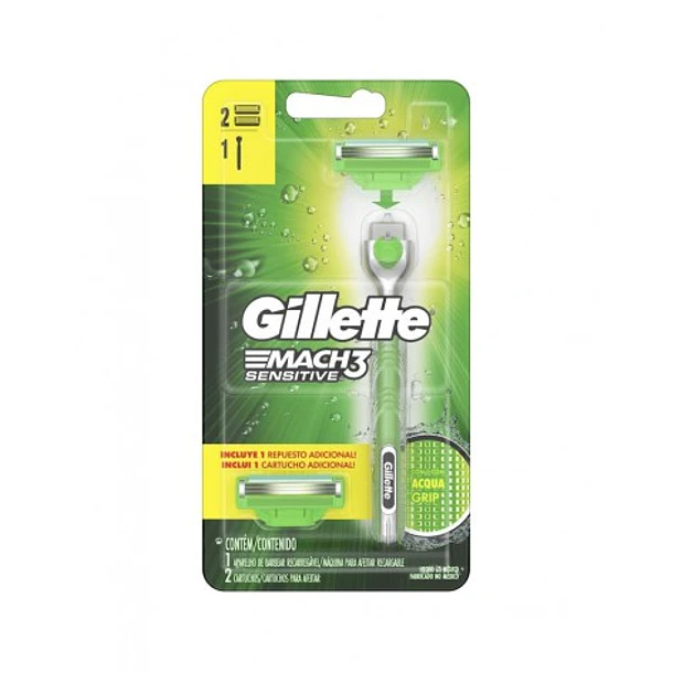 Gillette MACH3 Sensitive/ 2 Cartuchos 