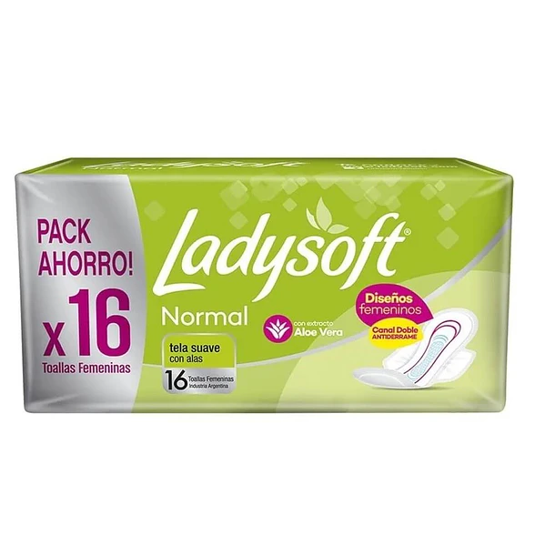 Ladysoft Normal Suave C/a Toalla x 16 