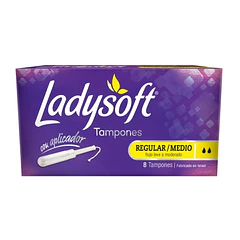 Ladysoft Tampones Regular/Medio 8 Un