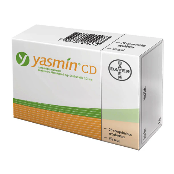 Yasmin Cd Drospirenona / Etinilestradiol 28 Comprimidos Recubiertos 