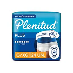 Plenitud Plus Ropa Intima Incontinencia Severa Talla g/Xg x 24 Unidades