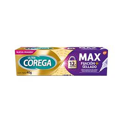 Corega Ultra Máximo Sellado Crema Adhesiva Prótesis Dentales 40 gr