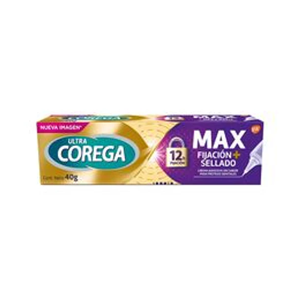 Corega Ultra Máximo Sellado Crema Adhesiva Prótesis Dentales 40 gr 