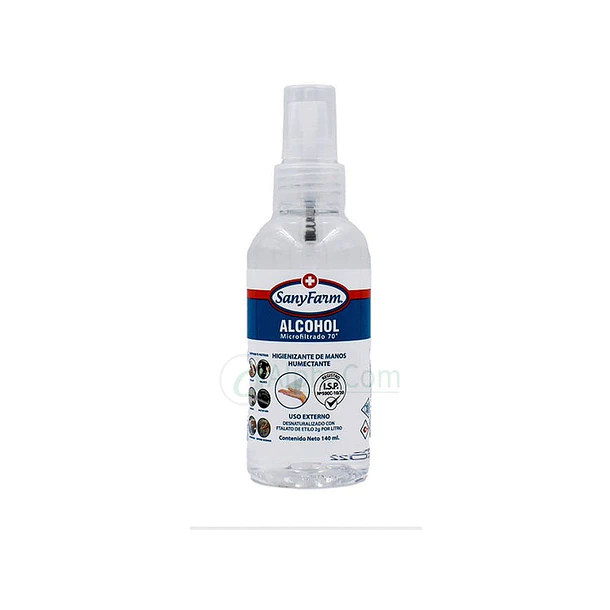 Sanyfarm Alcohol Spray Líquido Microfiltrado 70 140 ml 