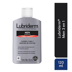 Lubriderm Men con Fragancia Cuerpo, Cara y Después de Afeitar 120ml