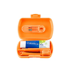 Curaprox Kids Travel Set Viajero Naranja