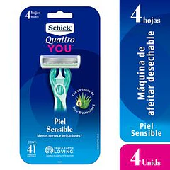 Schick Quattro Sensible Mujer
