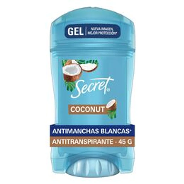Secret Fresh Defense Coconut x 45g Gel Desodorante 