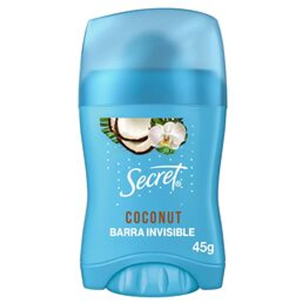 Secret Coconut x 45g Desodorante Barra 