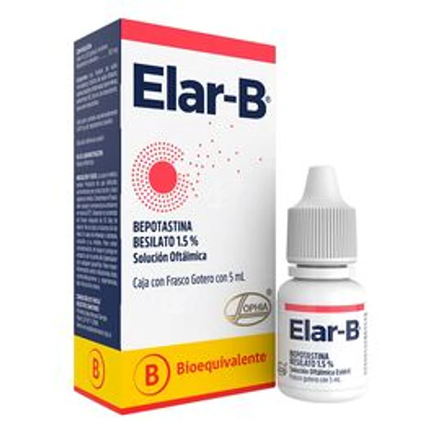 Elar B Solución Oftálmica x 5 ml 