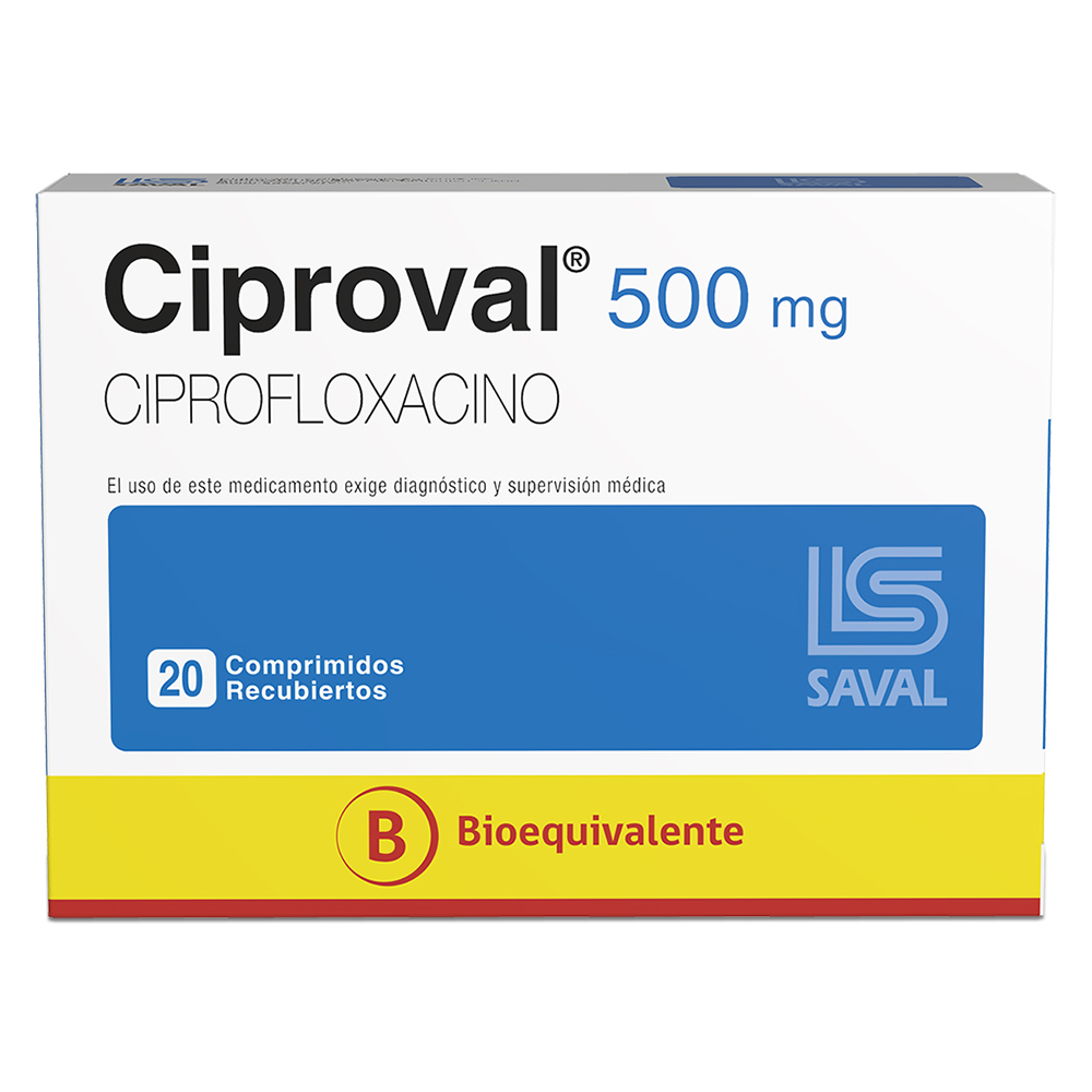 Ciproval 500 mg x 20 Comprimidos
