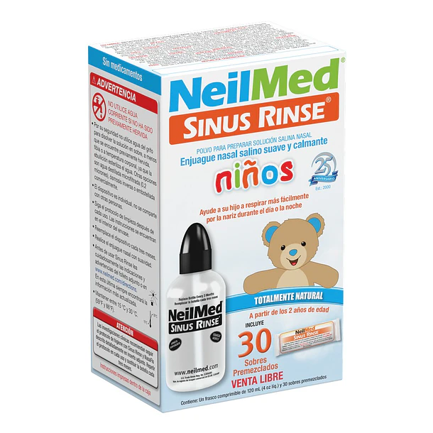 Sinus Rinse Kit Pediátrico 32 Sobres 