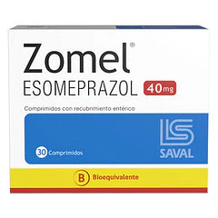 Zomel 40 mg 30 Comprimidos Recubrimiento Enterico