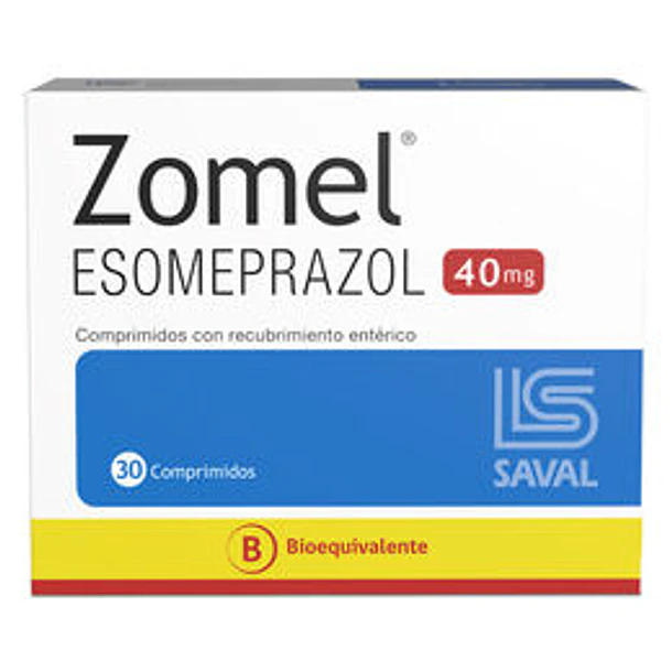 Zomel 40 mg 30 Comprimidos Recubrimiento Enterico 