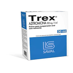 Trex/ Azitromicina 200mg/ 5 ml