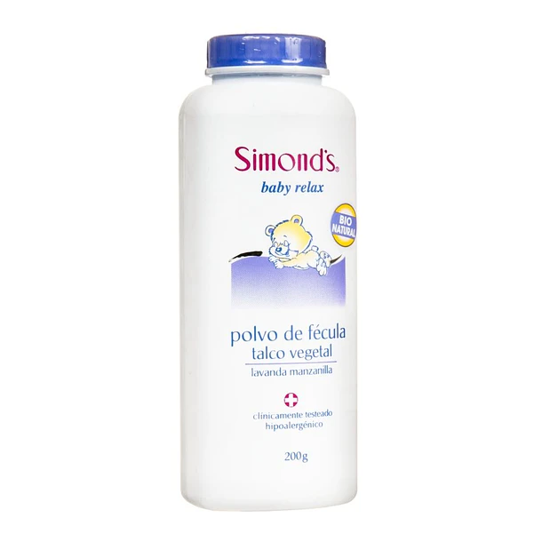 Simonds Talco Vegetal Lavanda Manzanilla 200 gr 